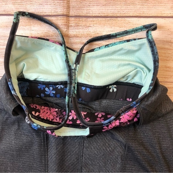 Lululemon Roll Out Tank - Heathered Black / Petal Pop Multi / Black - Picture 6 of 6